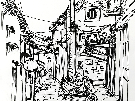 盘点2023年7月风景速写的练习