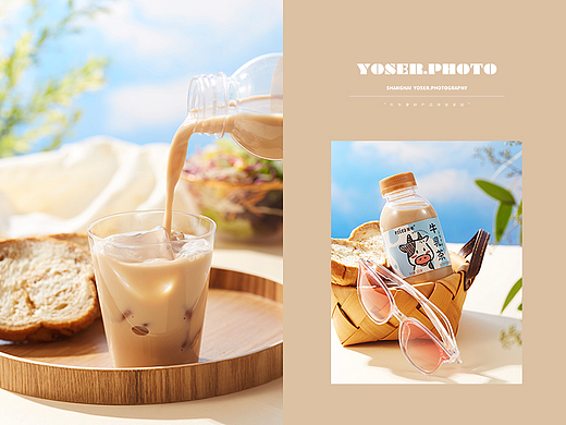 牛乳茶饮品拍摄
