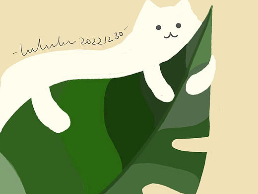 可爱儿童插画19-临摹可爱猫咪