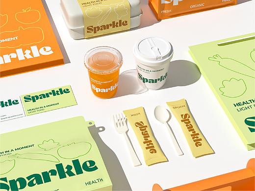Sparkle | 健康有机轻食品牌设计