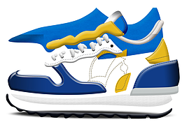 阿甘鞋图稿-Photoshop绘制