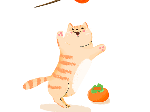 贪嘴的猫咪