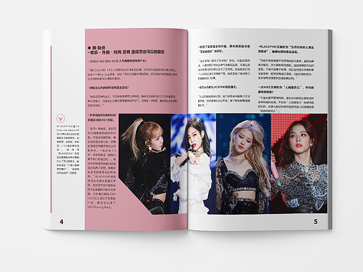 BLACKPINK杂志排版