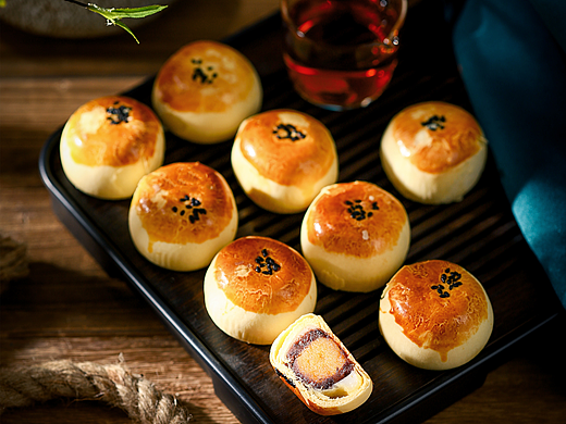 蛋黄酥の静物拍摄