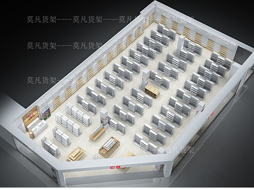 伶俐展示架免费设计布局-莫凡货架老牌厂家