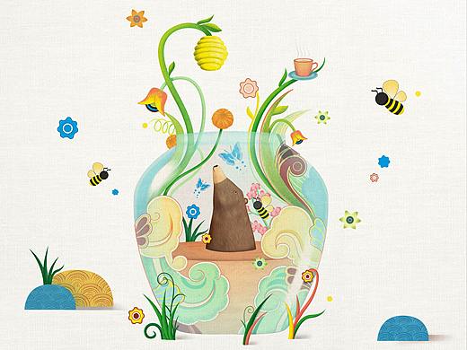 恒顺蜂蜜养生醋饮礼盒包装设计