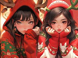 AIGC圣誕人物形象生成