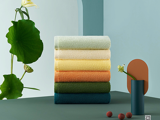 #棉之爱#24色毛巾#中国传统色#创意拍摄#gwstudio