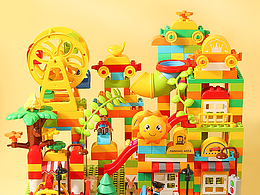 2023电商详情作品集2-儿童玩具大颗粒积木详情