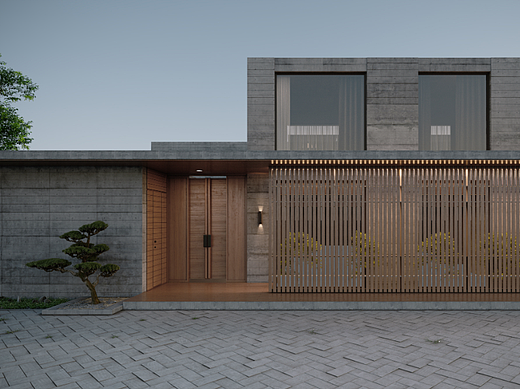 新中式宅院门头设计