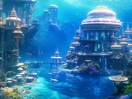 海中之城（个人主页-ZNjg0ODY2NDA=） - AI作品 - 站酷设计师惗惗小Z原创素材 - 站酷ZCOOL