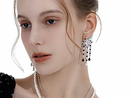 珠寶飾品首飾耳飾拍攝 外籍女模跨境電商拍攝 商業(yè)攝影