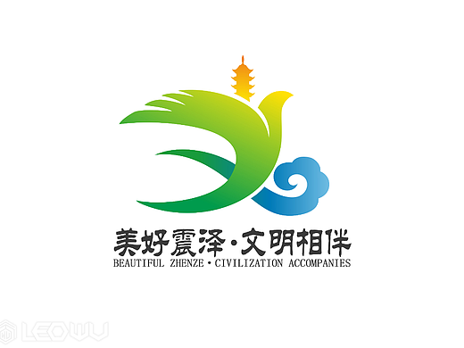 江苏省震泽镇文明城市“美好震泽 文明相伴”VI形象