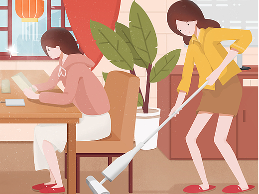 2022年宝家洁三八女王节小红书插画需求