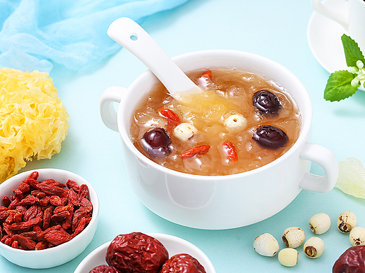 银耳汤，糕点图片