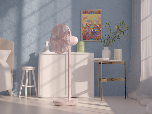 落地风扇建模渲染