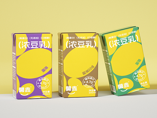 開鑫浓豆乳包装设计