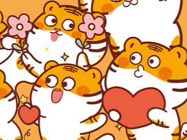 虎萌萌卡通吉祥物IP插画形象设计 可定制吉祥物IP形象