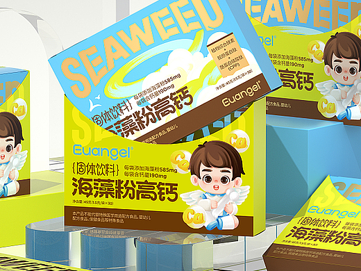 尚智×欧优｜海藻粉高钙饮料概念包装｜食品包装设计