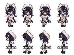 像素小人四方行走