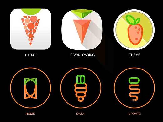 胡萝卜主题ICON