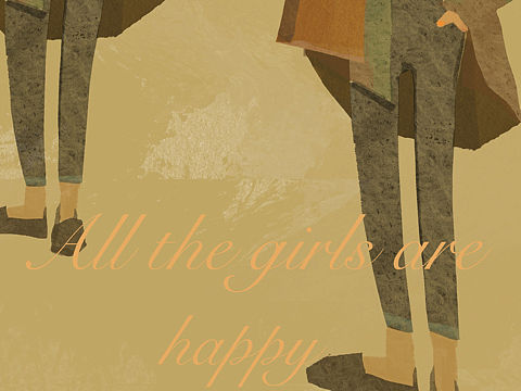 All the girls are happy
