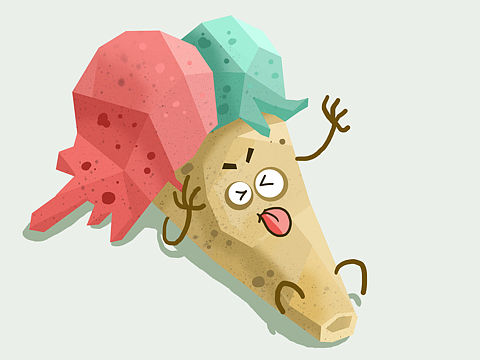 西门子冰箱广告—食物角色形象设计