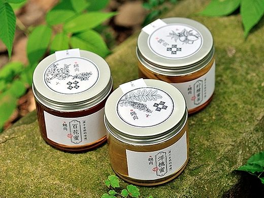 土蜂蜜包装设计/农产品设计/百花蜜/洋槐/柠檬蜜茶/樱花/不干胶/美食特产/原生态食品包装