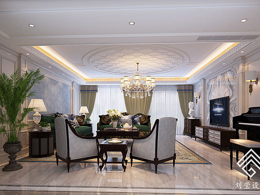 簡約美式（個(gè)人主頁-ZNTUxODA2ODQ=） - 家裝設(shè)計(jì) - 站酷設(shè)計(jì)師劉瑩設(shè)計(jì)原創(chuàng)素材 - 站酷ZCOOL