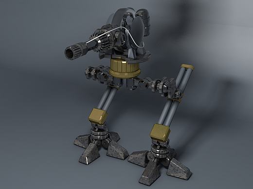 c4d建模练习:机器人