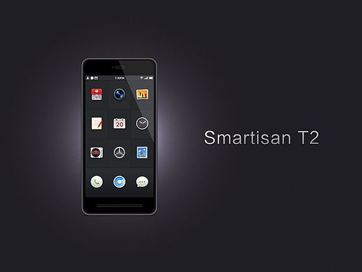锤子科技Smartisan OS图标、Smartisan T2模型图PSD
