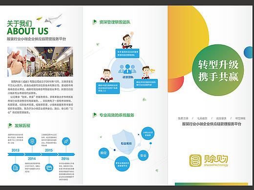 市场招商推广折页