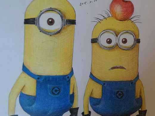 【临摹】小黄人（个人主页-ZNDkxNjIyNDg=） - 动画片 - 站酷设计师LucretiaZhang原创素材 - 站酷ZCOOL