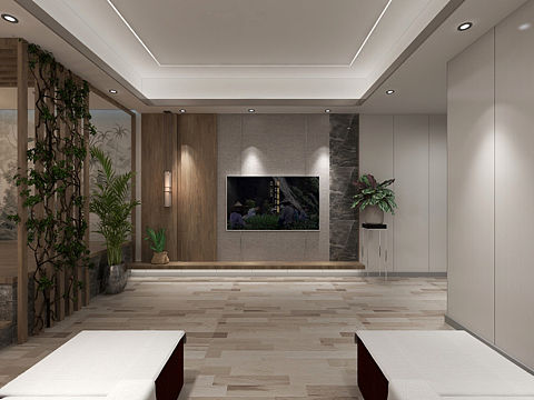 一个位于武夷山｜水庄温泉养生会所｜的案子。（个人主页-ZNDI1ODczNjQ=） - 家装设计 - 站酷设计师室内设计师田立成原创素材 - 站酷ZCOOL