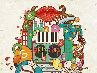 彩虹糖插畫海報(bào)（個(gè)人主頁(yè)-ZNjI5NTM2OA==） - 商業(yè)插畫 - 站酷設(shè)計(jì)師魏小毛原創(chuàng)素材 - 站酷ZCOOL