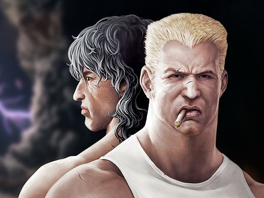 魂斗羅超清桌面壁紙（個(gè)人主頁(yè)-ZMTUyOTkxNzY=） - 單幅漫畫(huà) - 站酷設(shè)計(jì)師土豆君cp原創(chuàng)素材 - 站酷ZCOOL