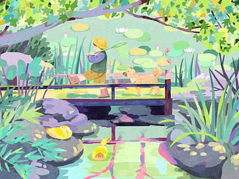 procreate夏日插画（个人主页-ZNTY5Nzc4MDQ=） - 艺术插画 - 站酷设计师满满满耶原创素材 - 站酷ZCOOL