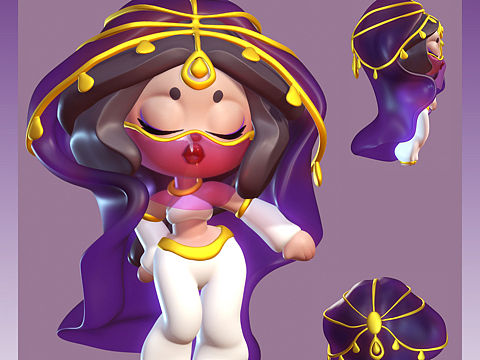 Aliya潮玩系列之小舞娘（个人主页-ZNjEyODk4ODg=） - 人物/生物 - 站酷设计师千木万林亿森森原创素材 - 站酷ZCOOL