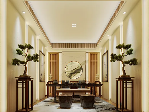 青古室内设计事务所——中式茶室