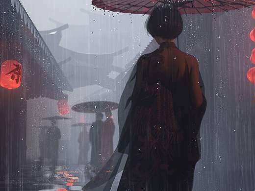 古风调教为赛博朋克