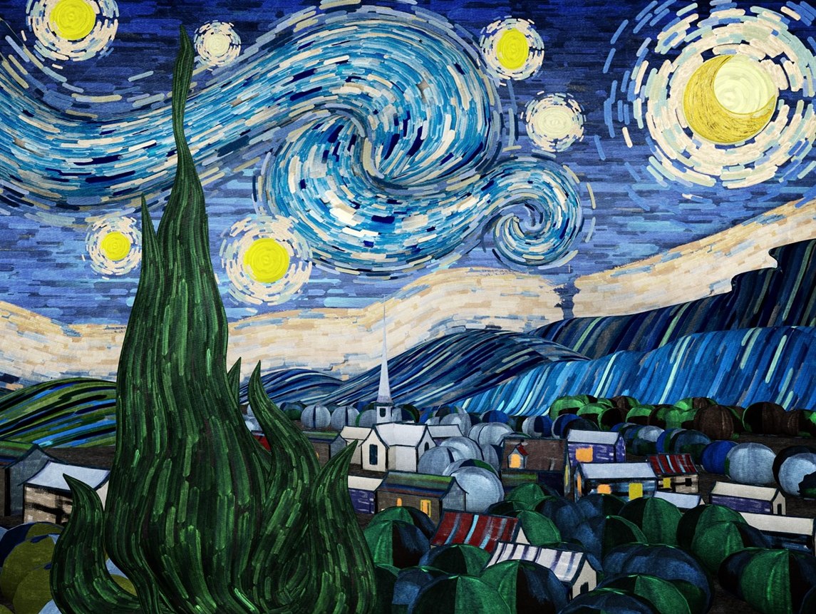 The Starry Night of Van Gogh 梵高星月夜动画短片 VR