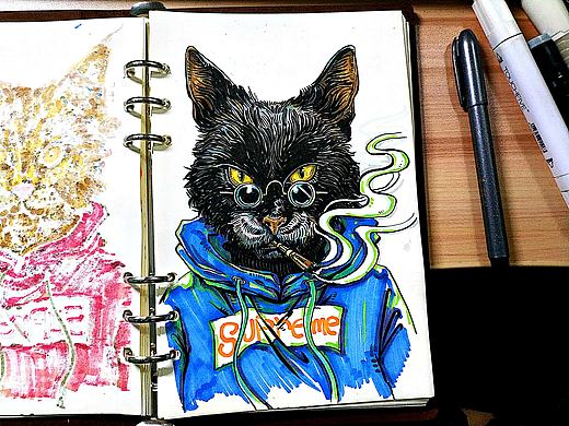 动物穿衣系列(supreme)