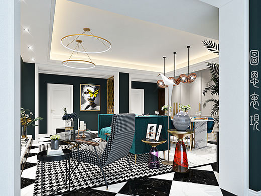 轻奢客餐厅（个人主页-ZMzI0NjUwNDg=） - 建筑/空间 - 站酷设计师dynamic77原创素材 - 站酷ZCOOL