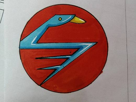 自拟品牌“快达外卖”标志，吉祥物设计