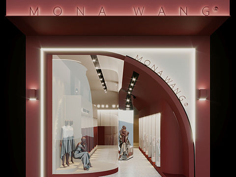 空间心裁--MONA WANG女装店设计