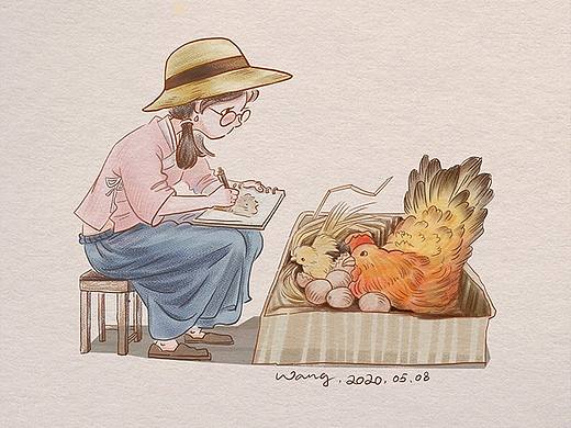 抗疫日记（个人主页-ZNDc0MzY3MDg=） - 绘本 - 站酷设计师Condi_汪汪原创素材 - 站酷ZCOOL