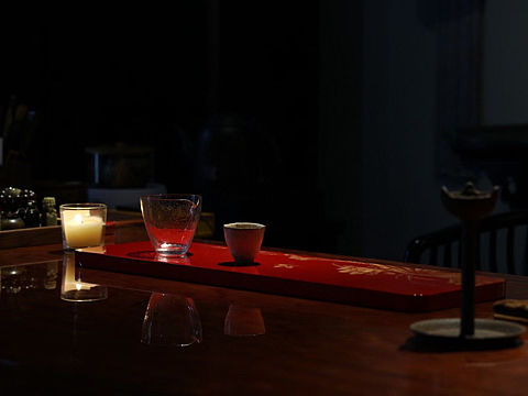 茶事美物 | 戗金干泡茶盘