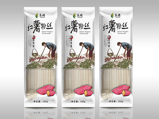 富琨 红薯粉丝包装设计 