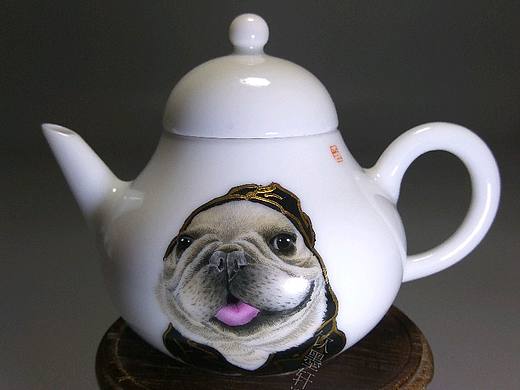 戊戌畫:dog:，汪汪汪～（個(gè)人主頁-ZMjY4OTU1MTI=） - 其他手工藝 - 站酷設(shè)計(jì)師飲墨軒瓷畫工作室原創(chuàng)素材 - 站酷ZCOOL