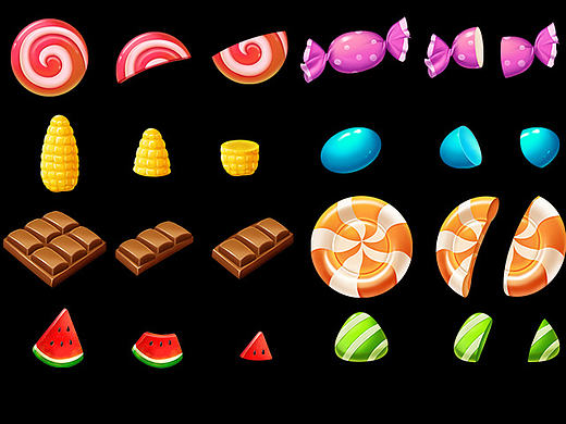 《切糖果》游戏元素——糖果